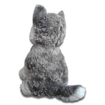 peluche loup gris taille moyenne 
