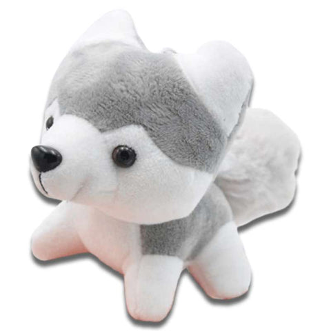 peluche petit loup gris