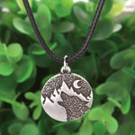 pendentif loup montagne