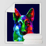plaid chien loup