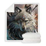 plaid loup indien