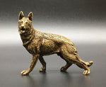 Sculpture Loup Cuivre