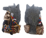 Figurine Loup Squelette