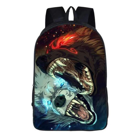 sac dos loup sauvage