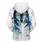 sweat animal loup 3d dos