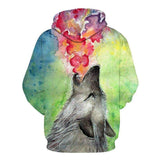 sweat loup colore dos