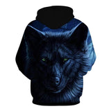 sweat loup noir dos