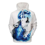sweat shirt imprime loup