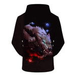 sweat shirt loup homme dos