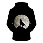 sweat shirt loup noir dos