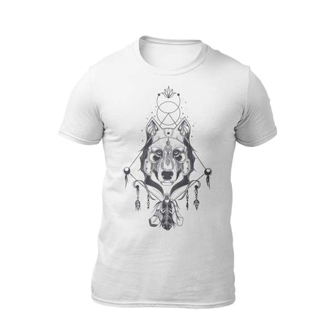 t-shirt loup animal totem
