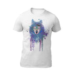 t-shirt loup aquarelle