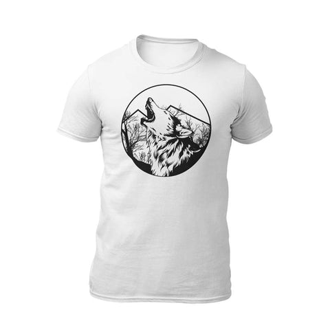 t-shirt loup hurlant