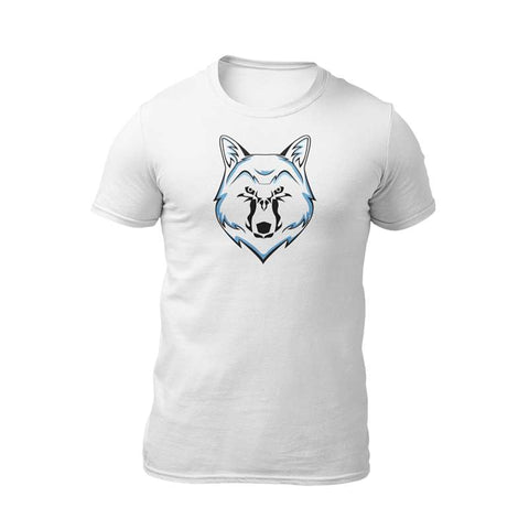 t-shirt tete loup bleu