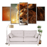 tableau-lion-monde-imaginaire