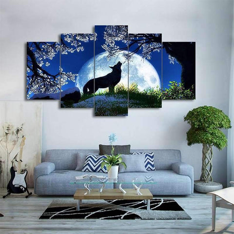 tableau loup solitaire