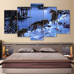 tableau meute de loups
