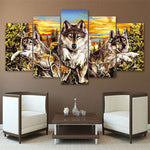 tableau motif loup