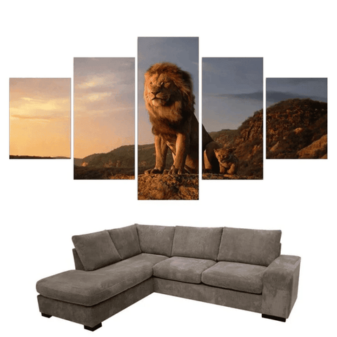 tableau-roi-lion-lionceau