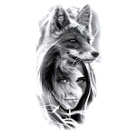 tatouage loup fille