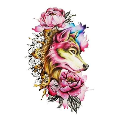 tattoo loup femme