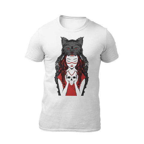 tee-shirt loup fille