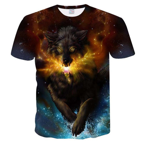 tee shirt loup noir